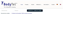 Tablet Screenshot of bodytel.com